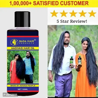 Bada Hair Herbal Hair Oil Herbal Pure Adivasi Hair Growth Hair Fall Control Oil 100Ml-thumb0