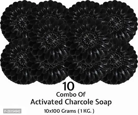 Charcoal Soap For Women Skin Whitening Acne Blackheads Anti Wrinkle Pimple Skin Care Soap Pack Of 10