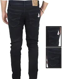 Stylish Denim Mid-Rise Jeans For Men-thumb1
