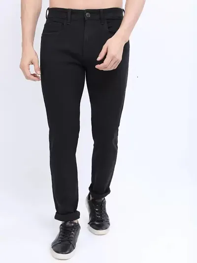 Trendy Cotton Blend Jeans For Men