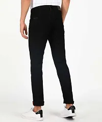 Reliable Black Cotton Blend Mid-Rise Jeans For Men-thumb1