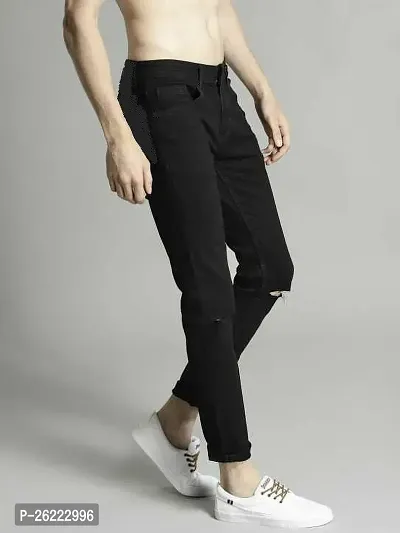 Stylish Denim Mid-Rise Jeans For Men-thumb2