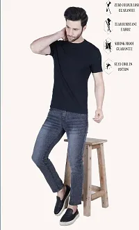 Stylish Black Faded Mid-Rise Jeans For Men-thumb3