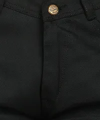 Stylish Black Denim Solid Mid-Rise Jeans For Men-thumb2