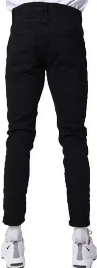 Stylish Denim Solid Mid-Rise Jeans For Men Pack Of 1-thumb1