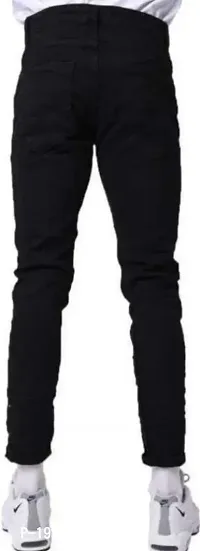 Stylish Denim Solid Mid-Rise Jeans For Men Pack Of 1-thumb2