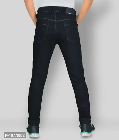 Reliable Black Denim Mid-Rise Jeans For Men-thumb2