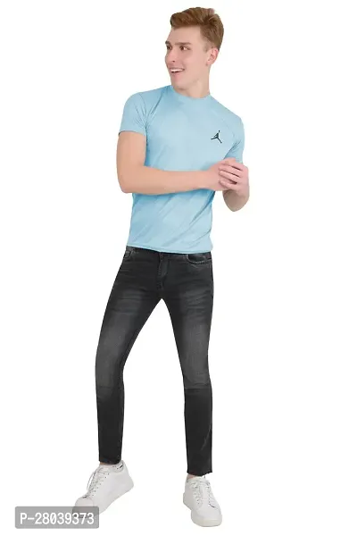 Stylish Black Cotton Blend Mid-Rise Jeans For Men-thumb3