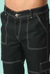 Elegant Black Denim Solid Jeans For Men And Boys-thumb3