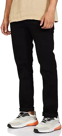 Stylish Cotton Blend Solid Mid-Rise Jeans For Men Pack Of 1-thumb2