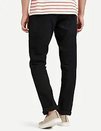 Reliable Black Denim Mid-Rise Jeans For Men-thumb1