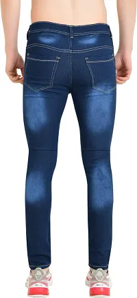 Stylish Blue Cotton Blend Mid-Rise Jeans For Men-thumb1