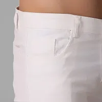 Stylish White Denim Mid-Rise Jeans For Men-thumb3