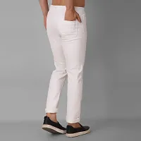 Stylish White Denim Mid-Rise Jeans For Men-thumb1