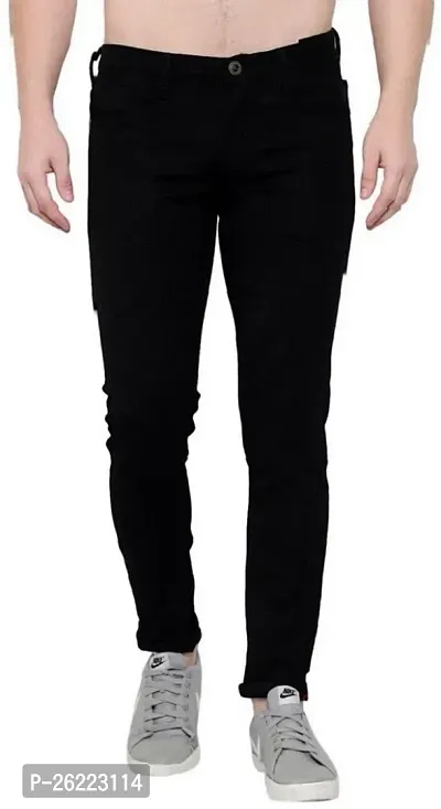 Stylish Denim Mid-Rise Jeans For Men-thumb0