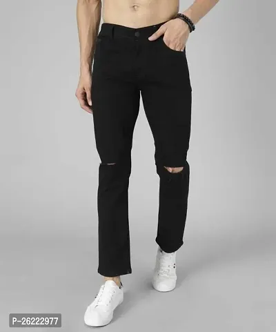 Stylish Denim Mid-Rise Jeans For Men-thumb0
