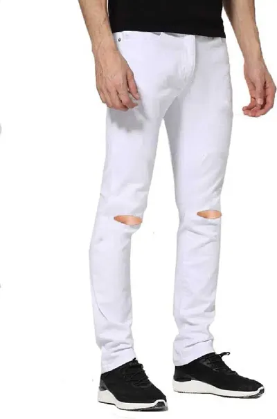 Premium Quality White Jeans For Men