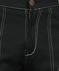 Elegant Black Denim Solid Jeans For Men And Boys-thumb3