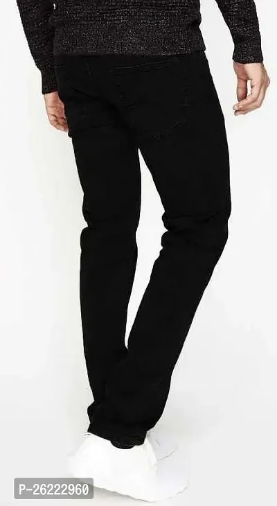 Stylish Denim Mid-Rise Jeans For Men-thumb3