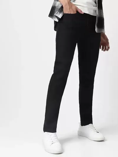 Stylish Blend Mid-Rise Jeans For Men