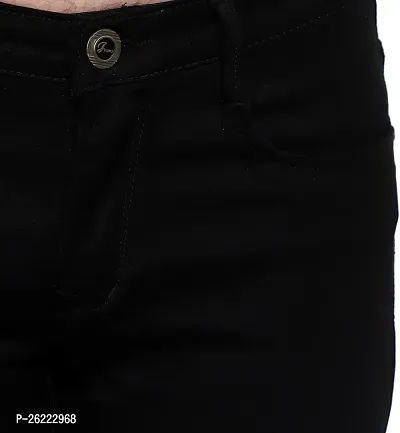 Stylish Cotton Blend Mid-Rise Jeans For Men-thumb5