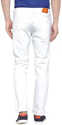 Stylish Cotton Blend Solid Mid-Rise Jeans For Men Pack Of 1-thumb1