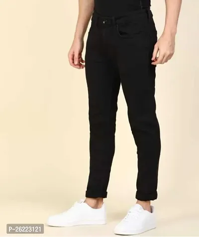 Stylish Denim Mid-Rise Jeans For Men-thumb3