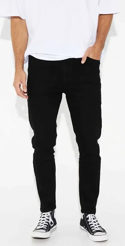 Men Slim Fit Mid-Rise Clean Look Stretchable Jeans