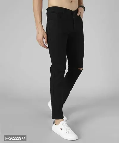 Stylish Denim Mid-Rise Jeans For Men-thumb4