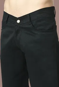 Elegant Black Denim Solid Jeans For Men And Boys-thumb4