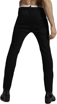 Stylish Cotton Blend Solid Mid-Rise Jeans For Men Pack Of 1-thumb1