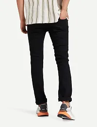 Reliable Black Denim Mid-Rise Jeans For Men-thumb1