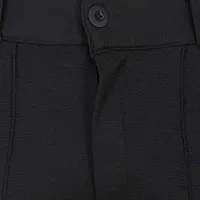 Linaria Stylish Black Cotton Blend Solid Regular Fit Trouser For Men-thumb3