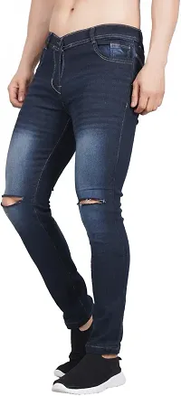 Men Knee Cut Jeans