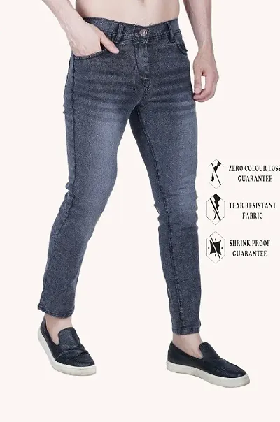 Stylish Denim Mid-Rise Jeans