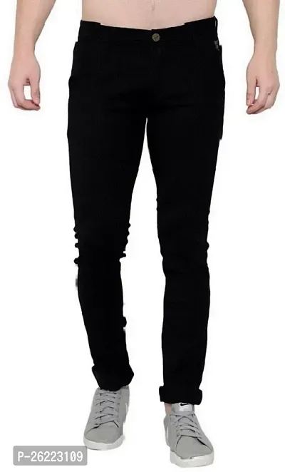 Stylish Denim Mid-Rise Jeans For Men-thumb0