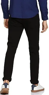 Reliable Black Denim Mid-Rise Jeans For Men-thumb1