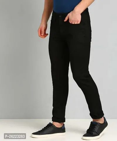 Stylish Denim Mid-Rise Jeans For Men-thumb3