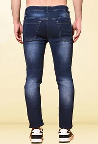 Stylish Blue Denim Mid-Rise Jeans For Men-thumb1