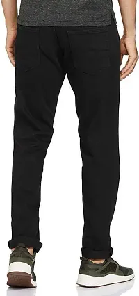 Reliable Black Cotton Blend Mid-Rise Jeans For Men-thumb1