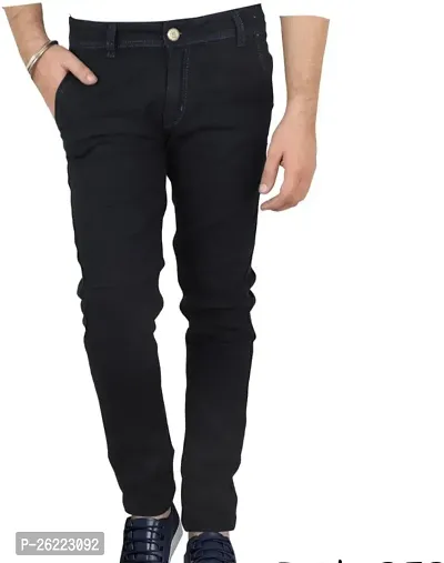 Stylish Denim Mid-Rise Jeans For Men-thumb0