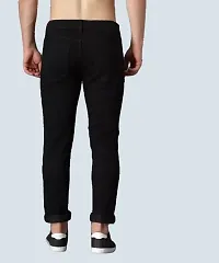 Stylish Black Denim Mid-Rise Jeans For Men-thumb1