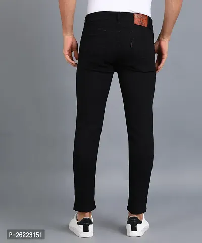 Stylish Polycotton Mid-Rise Jeans For Men-thumb2