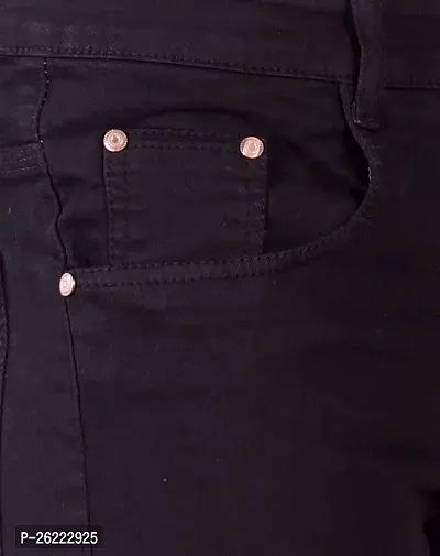 Stylish Cotton Blend Mid-Rise Jeans For Men-thumb4