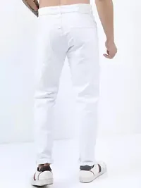 Stylish White Denim Mid-Rise Jeans For Men-thumb1