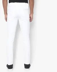 Stylish White Denim Mid-Rise Jeans For Men-thumb2