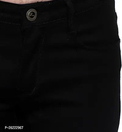 Stylish Cotton Blend Mid-Rise Jeans For Men-thumb5