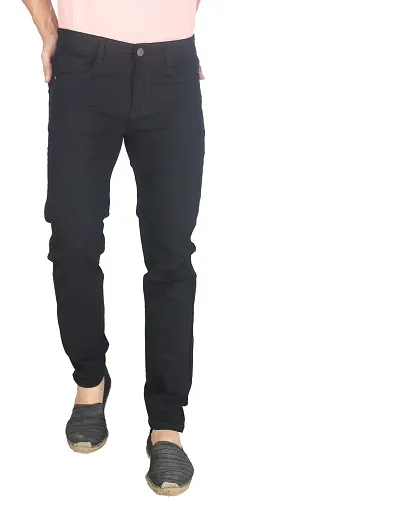 Stylish Blend Mid-Rise Jeans For Men