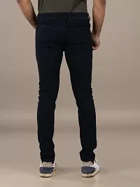 Stylish Cotton Blend Mid-Rise Jeans For Men-thumb1