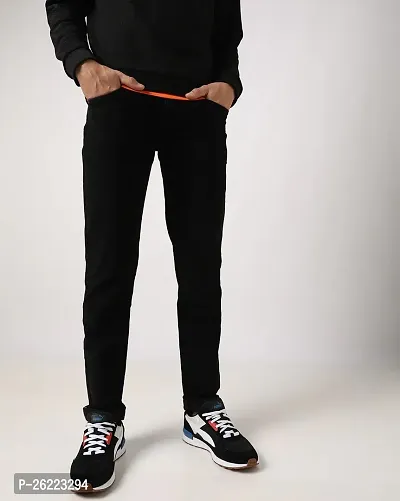 Stylish Lycra Blend Mid-Rise Jeans For Men-thumb2